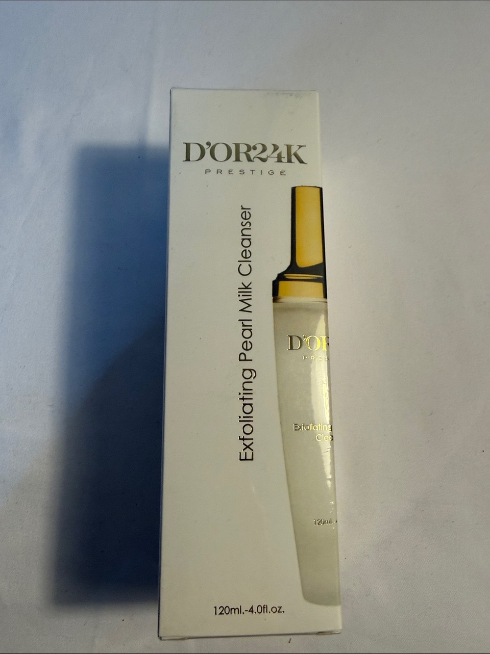 D'OR24K Prestige Exfoliating Pearl Milk Cleanser - White & Gold